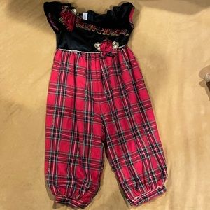 Bonnie Baby Christmas Romper